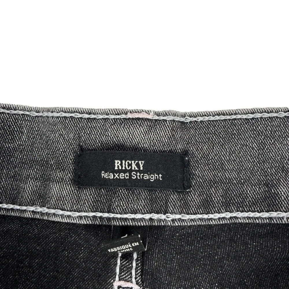 New Mens True Religion Ricky SN NF Relaxed Straight Gray Jeans 34x34 NWT (Read)